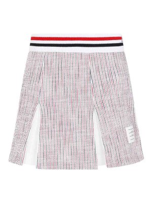 THOM BROWNE: Knee length skirts & Midi - Mini Box Pleated Skirt