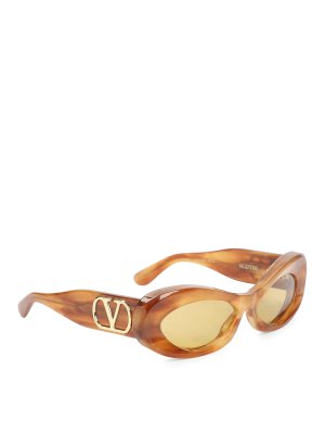 VALENTINO GARAVANI: Sonnenbrillen - Sonnenbrille - Braun