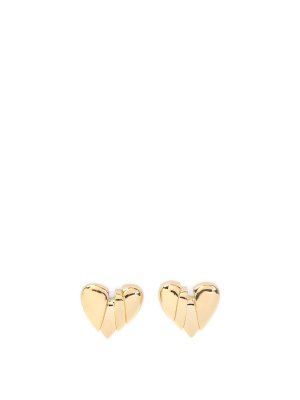 AMINA MUADDI: Earrings - Heartbreaker Earrings