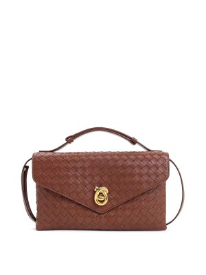 La Milanesa Love bucket bag in straw red color - Red - Women