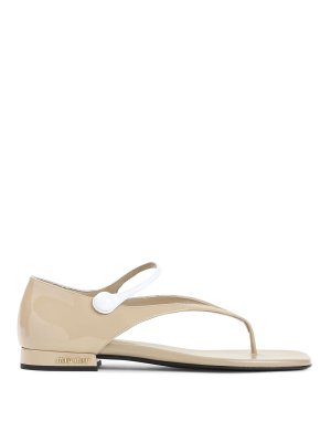 MIU MIU: sandals - Calf Leather Sandals