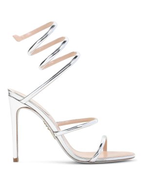 RENE CAOVILLA: sandals - Ren Caovilla Mirror Snake Sandals