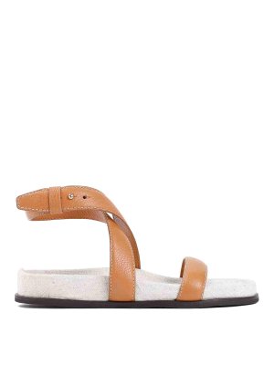 TOTEME: sandals - Leather Chunky Sandal