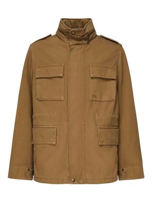 BURBERRY: casual jackets - Cotton Twill Jacket