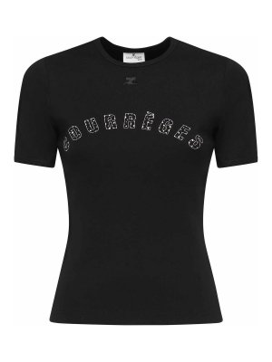 Courreges: t-shirts - T-Shirt Medusa