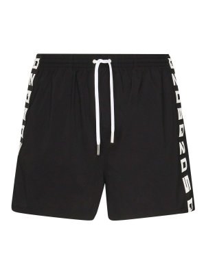 DSQUARED2: Swim shorts & swimming trunks - Midi Boxer With Logo