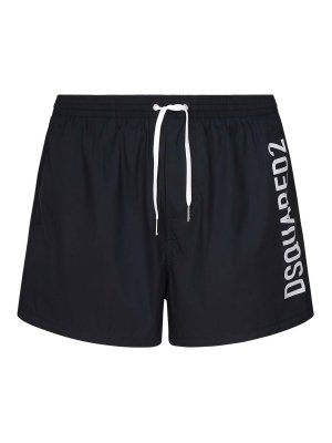 DSQUARED2: Swim shorts & swimming trunks - Midi Boxer With Logo