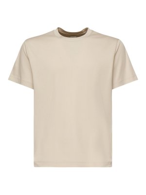 Tシャツ・カットソー EMPORIO ARMANI Men T Shirts EM000853AF12926U8033 Beige Emporio Armani Jersey T-Shirt - Beige - Men