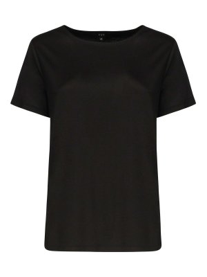 Tシャツ・カットソー ALAIA SS25 Cotton t-shirt (AA9H0431J0105 995) Alaïa Cotton T-Shirt - Black - Women | AA9H0431J0105995