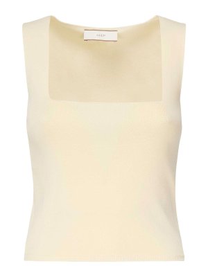 AKEP: Tops & Tank tops - Square Neck Knitted Tank Top