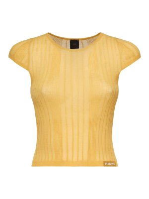 Pinko: crew necks - Tambora Ribbed Sweater