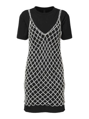 Pinko: knee length dresses - Sequin T-Shirt Dress