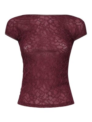 Pinko: Tops & Tank tops - Lace Fitted Top