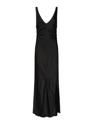 SPORTMAX: maxi dresses - Long Satin Dress