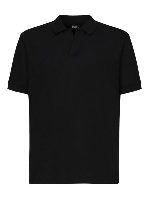 ZEGNA: Poloshirts - Poloshirt - Schwarz