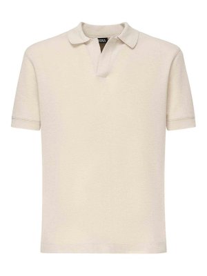 BRUNELLO CUCINELLI　ポロシャツ　ベージュ　綿100%　上90 Brunello Cucinelli ポロシャツ - ベージュ | M0B133936C2832