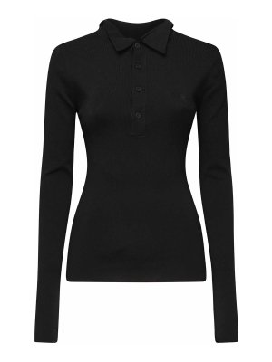 Fabiana Filippi Virgin Wool Polo - Black - Women | MAD215F053825
