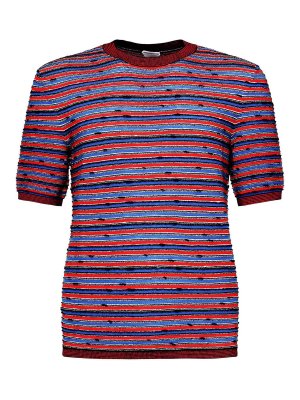 BOTTEGA VENETA: t-shirts - Striped Cotton T-Shirt