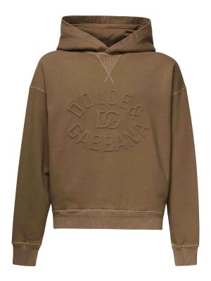 DOLCE & GABBANA: Sudaderas y suéteres - Sudadera - Marrón
