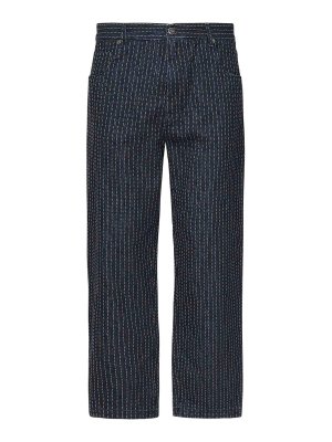 FENDI: straight leg jeans - Denim 5 Pockets Allover