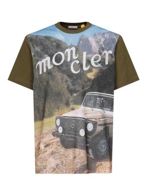 MONCLER: Tシャツ - Tシャツ - ライトブルー