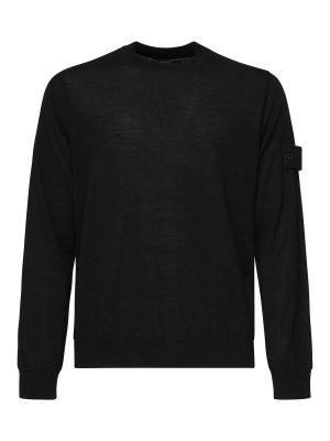 STONE ISLAND: クルーネック - クルーネック - 黒