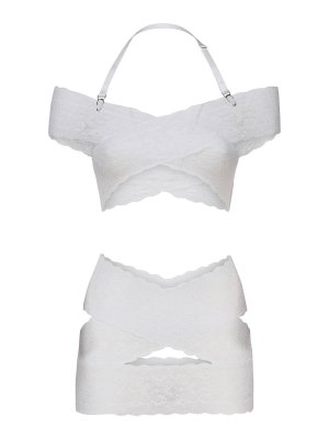 POSTER GIRL: Vestidos media pierna - Vestido Midi - Blanco