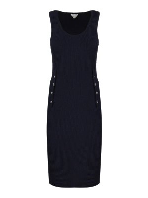 BOTTEGA VENETA: knee length dresses - Midi Dress In Viscose