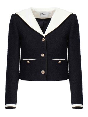 Self Portrait: カジュアルジャケット - カジュアルジャケット - ダークブルー