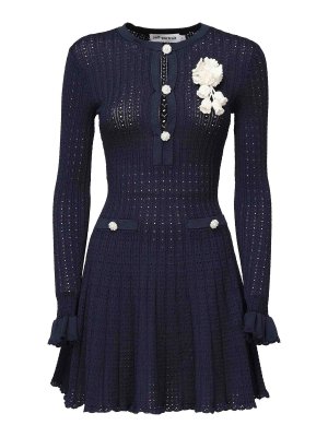 Sportmax ショートドレス ブルー FW24/25 スポーツマックス(SPORTMAX) 2024-25年秋冬ウィメンズ