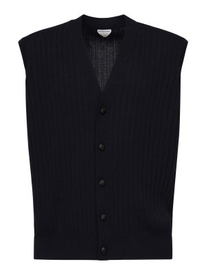 BOTTEGA VENETA: vests - Ribbed Wool Vest