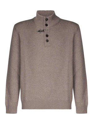 FAY: crew necks - Wool Cubicle Knit