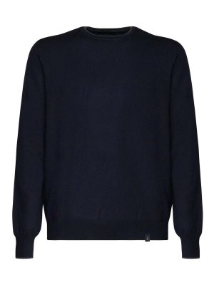 FAY: Suéteres con cuello pico - Suéter Cuello Redondo - Azul