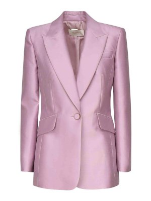 ZIMMERMANN: giacche casual - Giacca a petto singolo in lana e seta