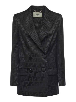FENDI: blazers - Ff Jacquard Blazer
