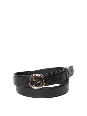 GUCCI: belts - Belt With Buckle Cross Gg
