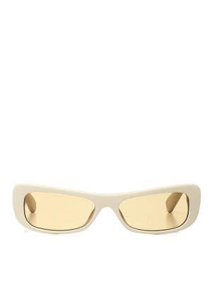 【JACQUEMUS】Miranda Sunglasses - Unisex ホワイト Jacquemus Miranda Sunglasses - White - Women | JAC69C3SUN