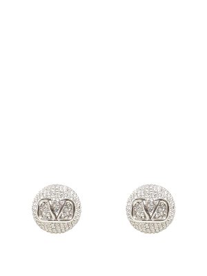 VALENTINO GARAVANI: Earrings - Signature Vlogo Clip Earrings