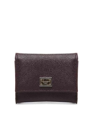 DOLCE & GABBANA: 財布＆ポーチ - 財布 - ダークレッド