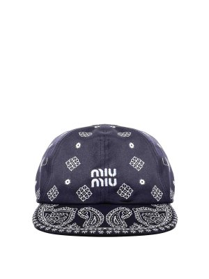 MIU MIU: hats & caps - Baseball Cap With Logo
