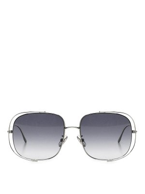LOEWE: sunglasses - Square Perforated Sunglasses