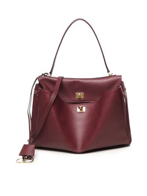 BALENCIAGA: Bolsas bandoleras - Bolsa Bandolera - Rojo Oscuro