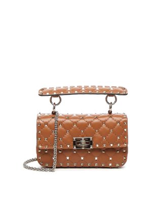 VALENTINO GARAVANI: borse a tracolla - Borsa a tracolla a spike rockstud