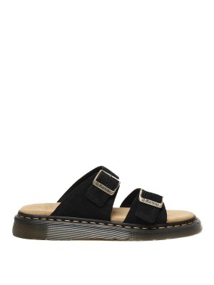 サンダル DR. MARTENS Men Sandals Green 41083300 Josef suede slide sandals in Olive | Dr. Martens
