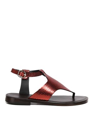 サンダル・ミュール GIULIANO GALIANO Women Sandals LINA70NAPPAGLAMOURKISS Red Giuliano Galiano sandals for women's Red 2025 | thebs.com