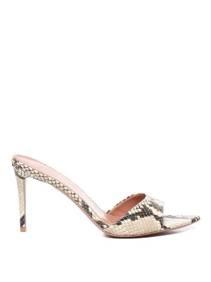 GIULIANO GALIANO: sandals - Alixia Python Print Sandals