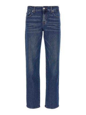7 FOR ALL MANKIND: Jeans évasés - Jean Bootcut - Bleu