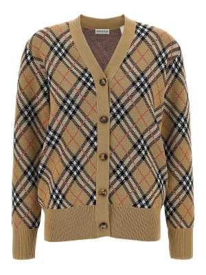 BURBERRY: Cardigans - Cardigan - Beige