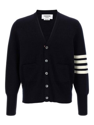 THOM BROWNE: cardigans - Wool Cardigan