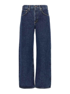 デニム・ジーパン AGOLDE FW25 'Dame' jeans (A1981371 ENM) Dame Jean high-rise wide-leg jeans in blue - Agolde | Mytheresa
